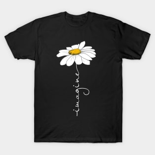 Tee Imagine Daisy Flower Hippie T-Shirt